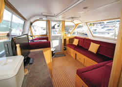 Interior image of boat